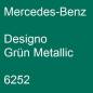 Preview: Mercedes-Benz, Designo Grün Metallic, 6252.